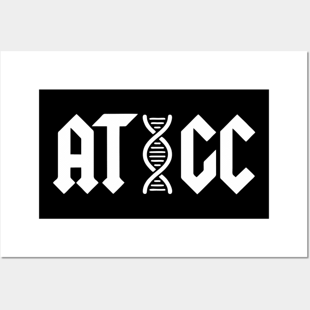 ATGC Molecular Biology DNA - Funny Science Wall Art by The Soviere